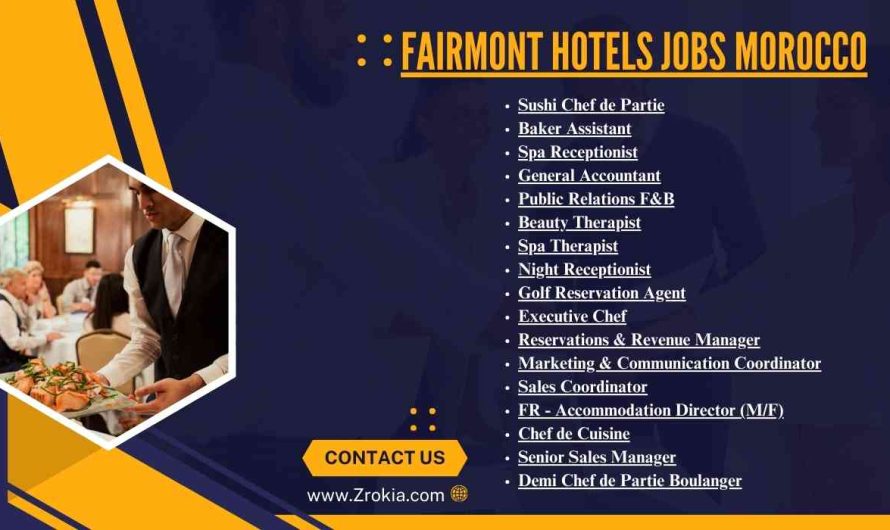 Fairmont Hotels Jobs Morocco