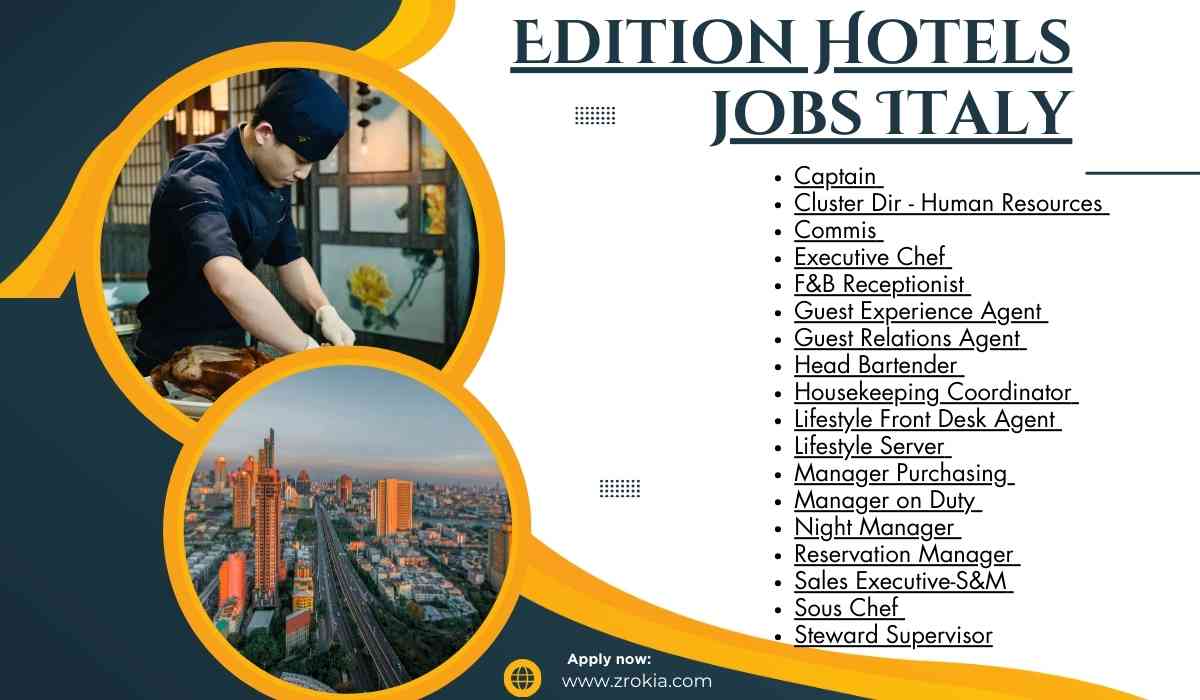 Edition Hotels jobs Italy